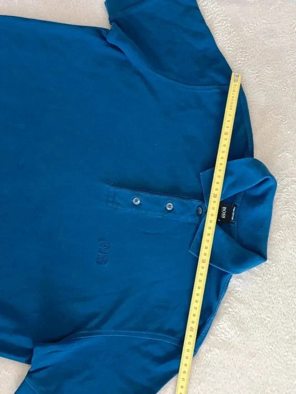 Hugo Boss blue Polo with embroidered Logo Size S – photo 10